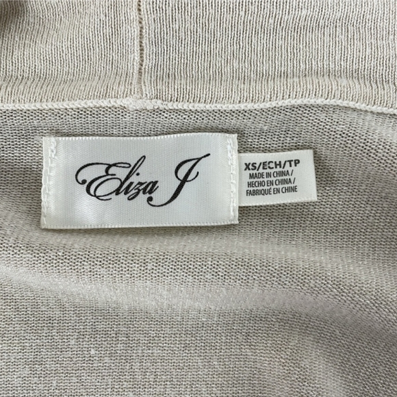 **SOLD**Eliza J Bolero Cardigan Women's Cropped Shrug Sweater Open Front XS - Picture 14 of 14